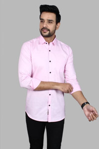 eagle man Men Solid Casual Maroon, Brown, Pink Shirt