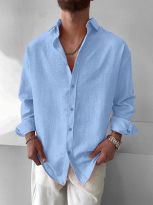 JACKBELLA Men Regular Fit Solid Spread Collar Shirt - Image 1