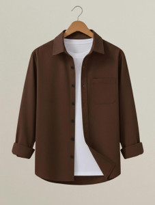 ViRAST FASHION Men Regular Fit Solid Spread Collar Casual Shirt - Image 1