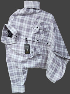 Mumin Man MUMIN Men Checkered Casual Grey, White Shirt - Buy MUMIN Men Checkered ...