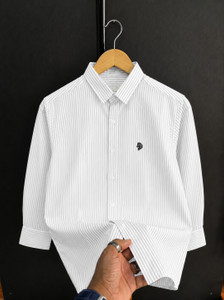 Craftedlinen Men White Casual Shirt - Image 3