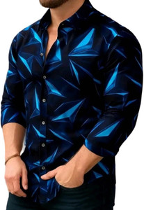 JaitraFab Men Printed Casual Multicolor Shirt