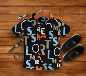 Zedwhy Boys Printed Casual Multicolor Shirt