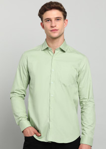 INTEGRITI Men Solid Casual Light Green Shirt
