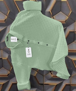 Lyphy Men Self Design Casual Light Green Shirt