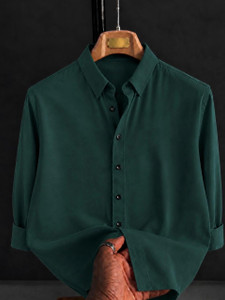 JACKBELLA Men Green Casual Shirt - Image 5