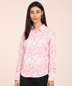 NAUTICA Women Floral Print Casual Pink Shirt