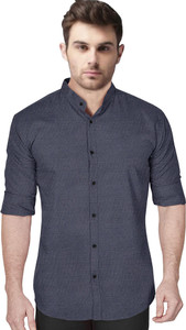 METRONAUT Men Solid Casual Grey Shirt