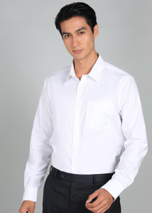 PARK AVENUE Men Solid Formal White Shirt