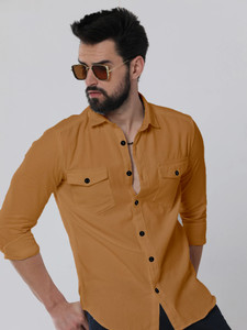 MAHADEV ENTERPRISE Men Solid, Washed Party Multicolor Shirt