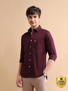 U.S. POLO ASSN. Men Maroon Casual Shirt - Image 6