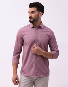 Blackberrys Men Solid Casual Purple Shirt