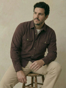 UNSTD Men Solid Casual Brown Shirt
