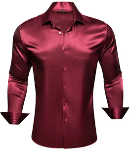 SOLSTICE Men Solid Party Maroon Shirt