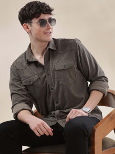 HERE&NOW Men Green Casual Shirt - Image 6
