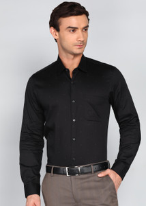 PETER ENGLAND Men Printed Formal Black Shirt