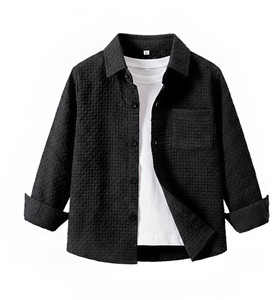 Velmita Boys Black Striped Casual Shirt - Image 6