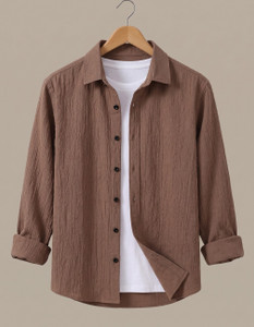 METRONAUT Men Casual Brown Shirt - Image 6