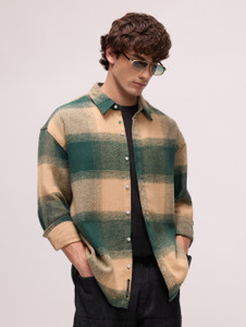 CAHOOT Men Oversized Checkered Casual Shirt - Image 1