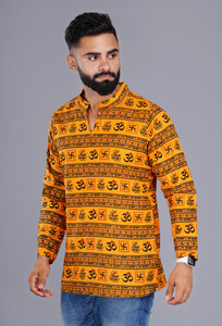 Nitya Feb Men Printed Straight Kurta