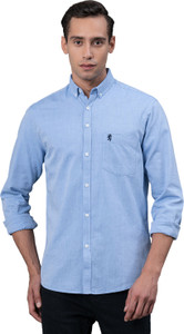 RED TAPE Men Solid Casual Blue Shirt