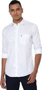 Allen Solly Men Printed Casual White Shirt
