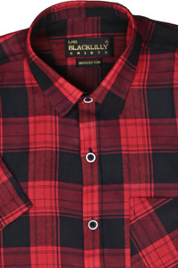 BlackLilly Men Checkered Casual Red Shirt