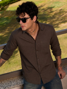 Roadster Men Brown Casual Shirt - Image 5