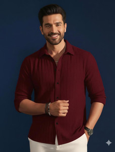 METRONAUT Men Red Casual Shirt - Image 6