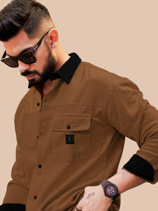MANIAC Men Brown Casual Shirt - Image 6