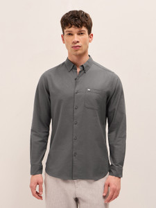 THE BEAR HOUSE Men Grey Casual Shirt - Image 6