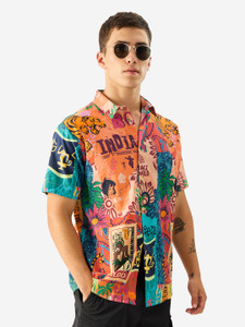 The Souled Store Men Printed Casual Multicolor Shirt