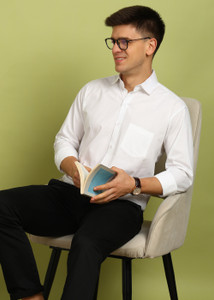 FUBAR Men Solid Formal White Shirt - Image 6