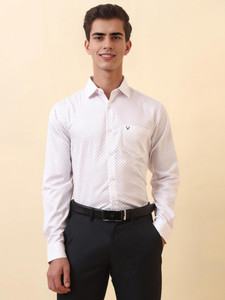 Allen Solly Men Printed Casual White Shirt