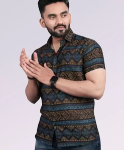 indicare Men Printed Casual Multicolor Shirt