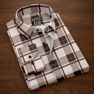 ratric exim Men Checkered Casual Multicolor Shirt