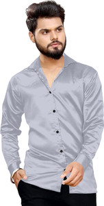 ARUJI FASHION Men Solid Casual Blue Shirt