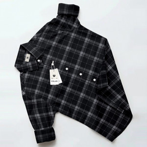 VD Looks Men Checkered Casual Black, Grey Shirt