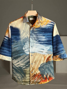 NTIFIC Men Printed Casual Multicolor Shirt