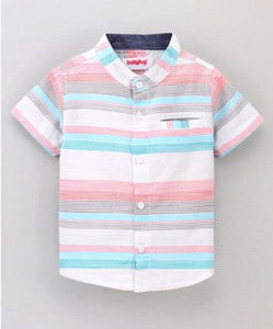 Tiny Brezy Baby Boys & Baby Girls Striped Casual Multicolor Shirt