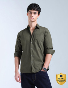 FLYING MACHINE Men Green Casual Shirt - Image 6
