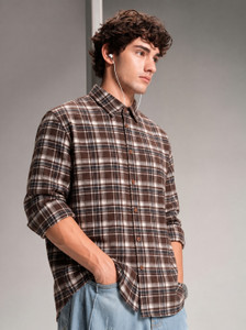 Dark Age Men Regular Fit Checkered Casual Shirt - Image 1