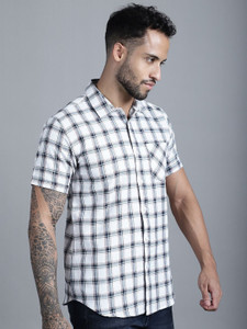 HANUMNTRA Men Checkered Casual Multicolor Shirt