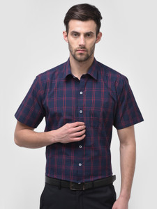 ACCOX Men Checkered Formal Multicolor Shirt