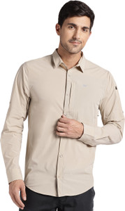Wildcraft Men Solid Casual Khaki Shirt