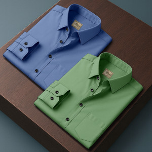 Khushi Creation Men Solid Casual Multicolor Shirt