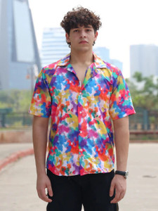 ENTNICBLISS Men Printed Casual Multicolor Shirt