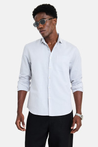 Snitch Men Solid Beach Wear White Shirt