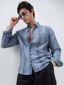 VASTRADO Men Striped Multicolor Shirt - Image 6