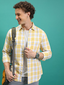 HIGHLANDER Men Checkered Casual Multicolor Shirt